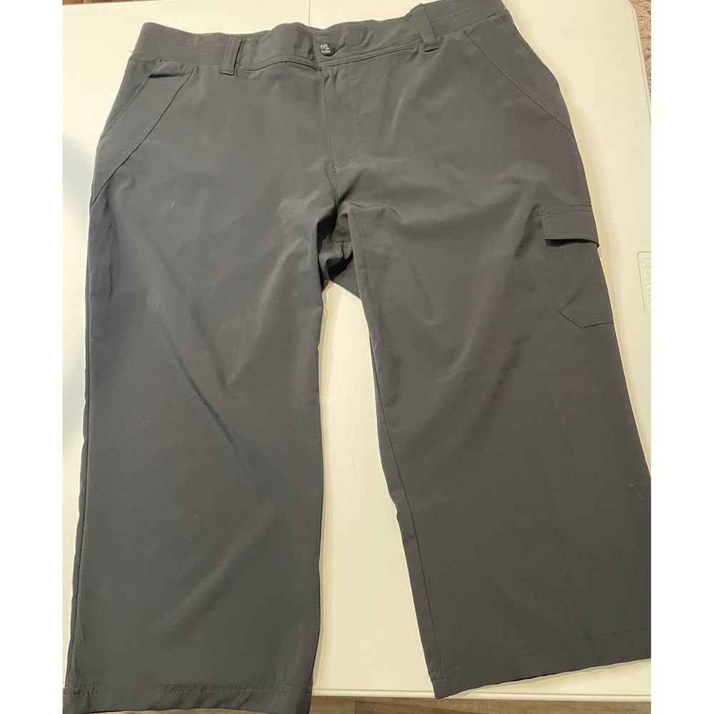 Riders by Lee Womens Black Capri Cargo Pants W38ACBK Size 18M